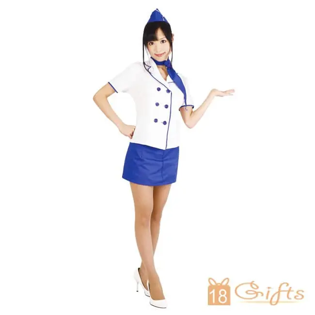 純白專業空姐套裝