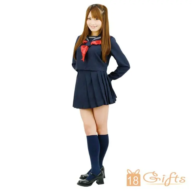 深藍色高校水手服套裝