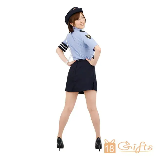 日本迷你裙女警套裝