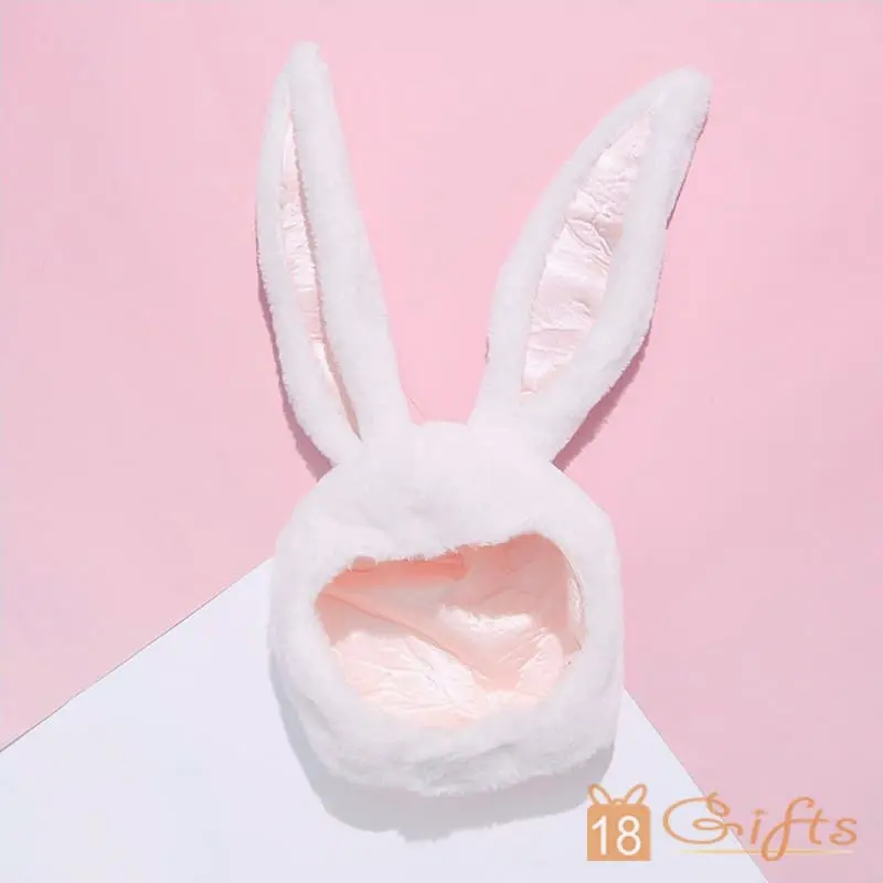 萌萌小白兔頭套