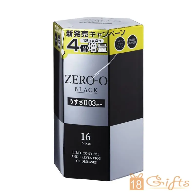 日本不二 0.03 Black (16片)