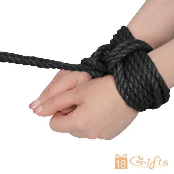 高級蜜蝋なめし麻縄 (黑)(7米)