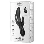 Beaded DP Rabbit 三重奏轉珠拉珠兔耳震動棒