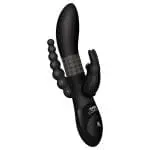 Beaded DP Rabbit 三重奏轉珠拉珠兔耳震動棒