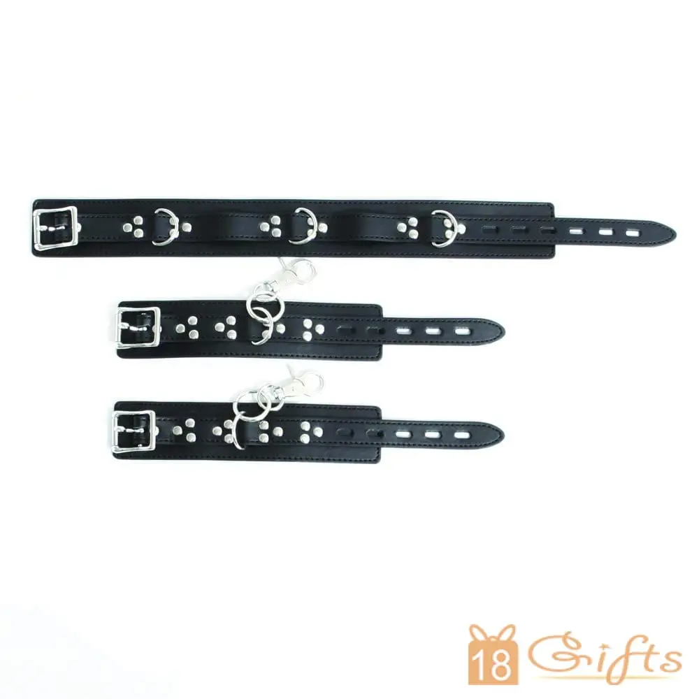 SMVIP 首、手枷拘束皮帶