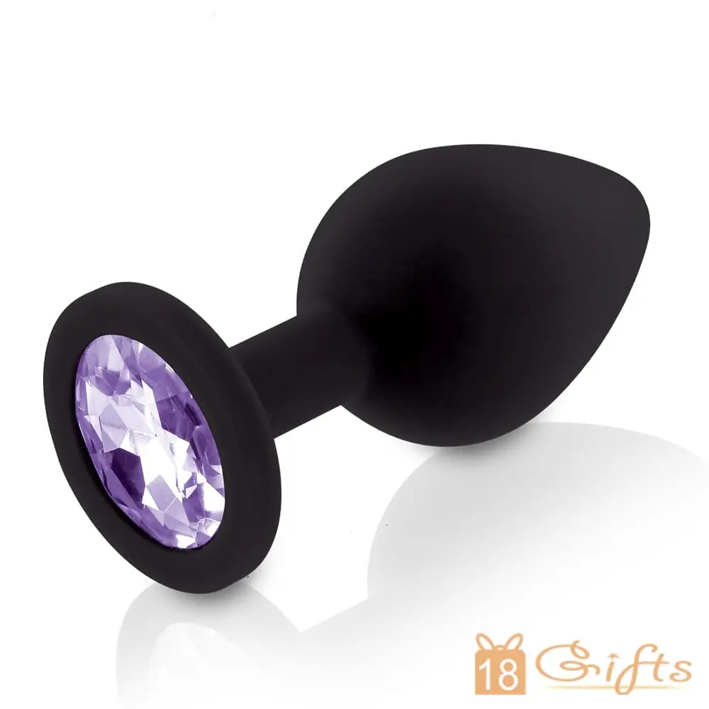 Rianne S Booty Plug Set 3X Black 紫鑽後庭塞套裝