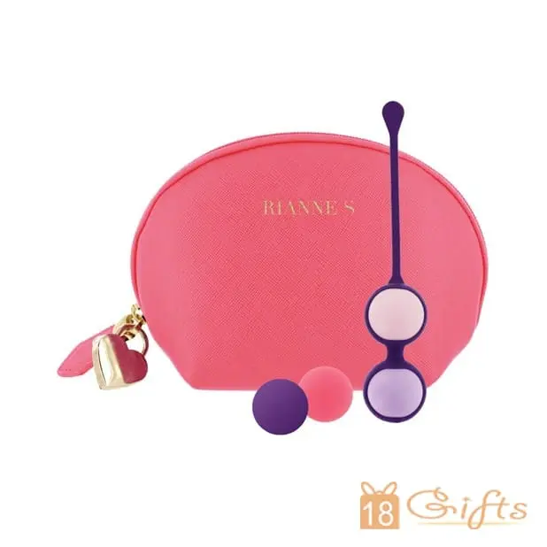 Rianne S Pussy Playballs with Cosmetic Case 縮陰球 (配珊瑚玫瑰色化妝袋)