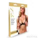 【特價】Secret Kisses Pretty in Pearls Nipple Clips 仿真珍珠鏈乳頭夾