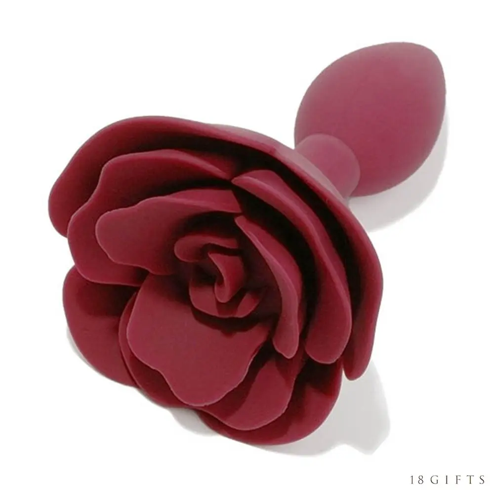 6619_h500 Toynary Red Rose Anal Plug 玫瑰花肛塞 - Image 1
