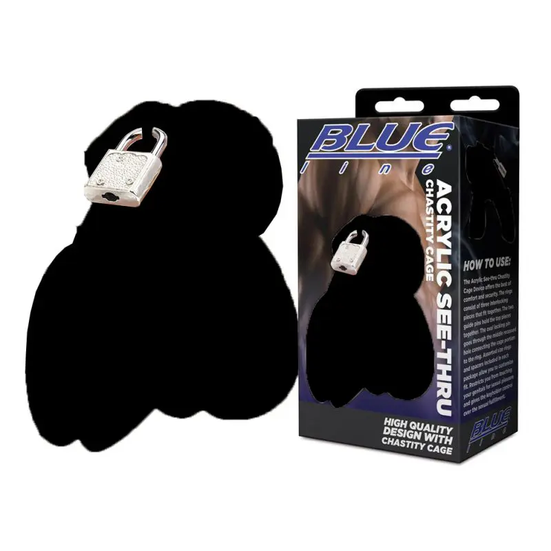 Acrylic See-Thru Chastity Cage 透明貞操鎖