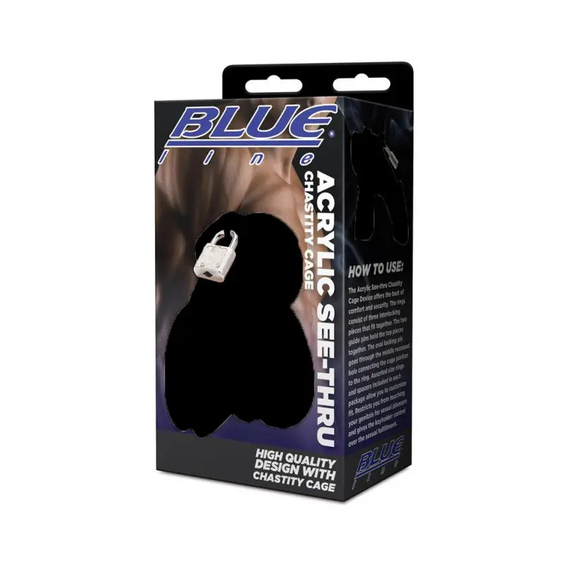 Acrylic See-Thru Chastity Cage 透明貞操鎖