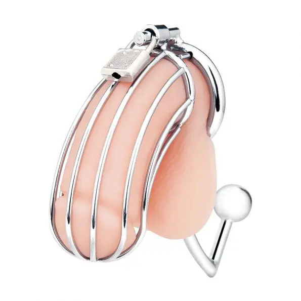 Cock Cage With Anal Stimulator 貞操鎖連後庭塞