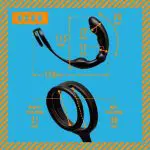 雌墮後庭震動器S 雙套環固態竿