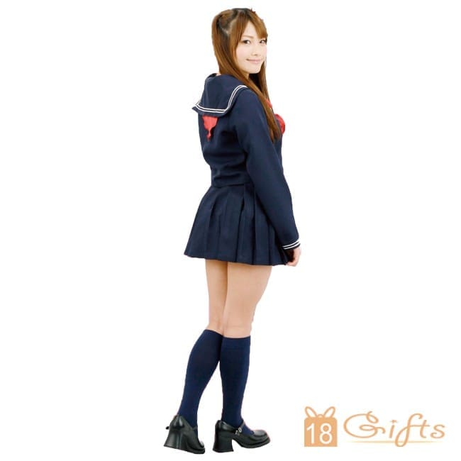深藍色高校水手服套裝