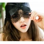 Queenie 蕾絲緞帶蝴蝶結眼罩