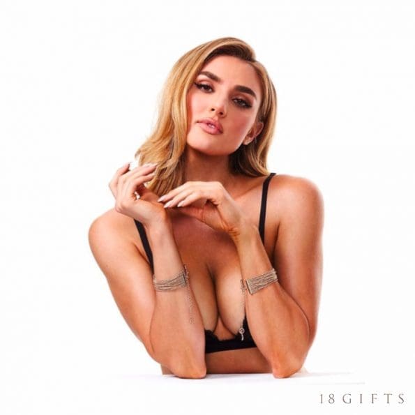 【特價】Secret Kisses Luxe Gold Bracelet Cuffs 玫瑰金手鏈款式手銬 - Image 2