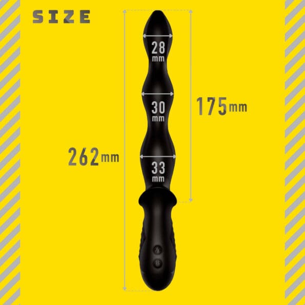 雌墜後庭按摩棒 10 後庭珠三連馬達