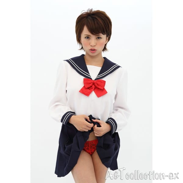 AKIBA清純水手服 白色長袖款